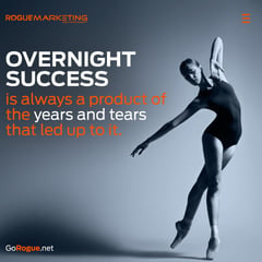 Achieving overnight success takes years of hard work